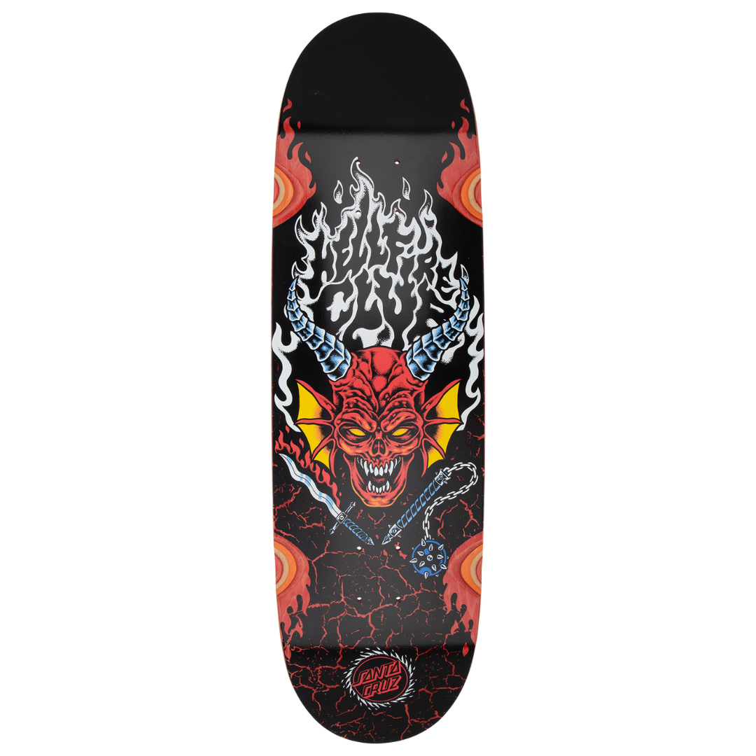 Santa Cruz x Stranger Things Hellfire Club Deck - 9.0