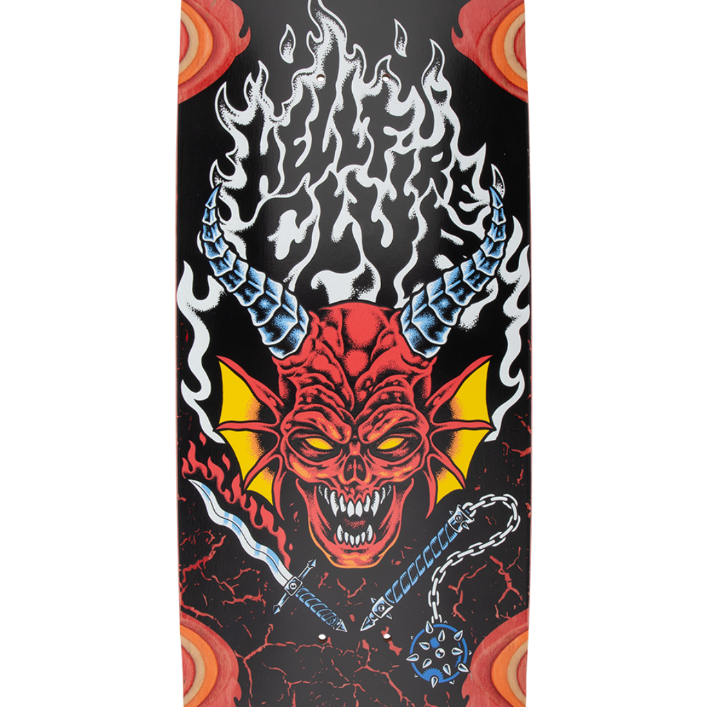 Santa Cruz x Stranger Things Hellfire Club Deck - 9.0