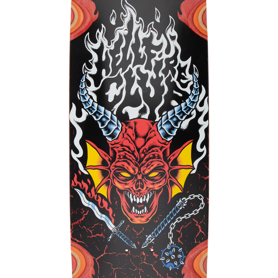 Santa Cruz x Stranger Things Hellfire Club Deck - 9.0