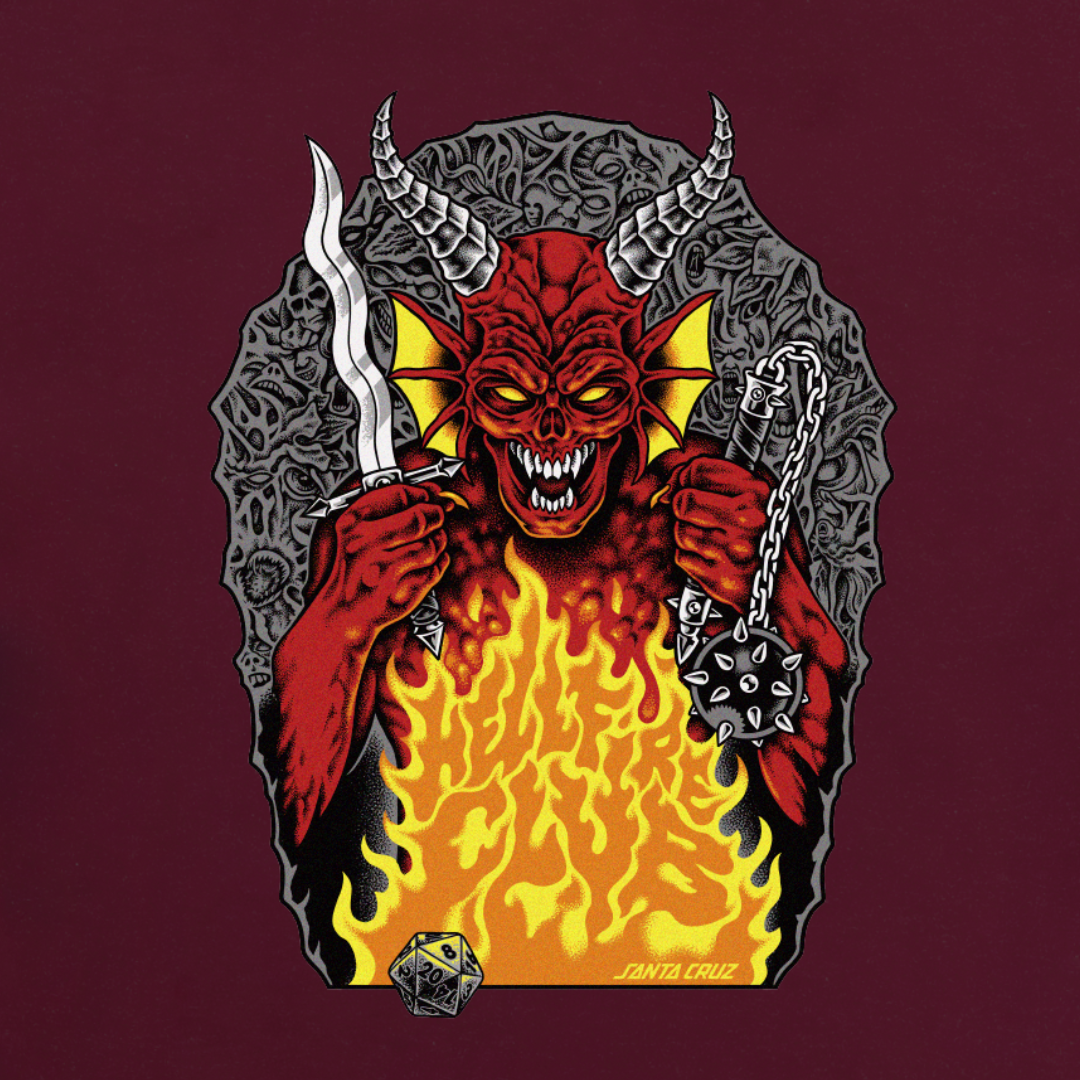 Santa Cruz x Stranger Things Hellfire Pit Heavyweight Tee