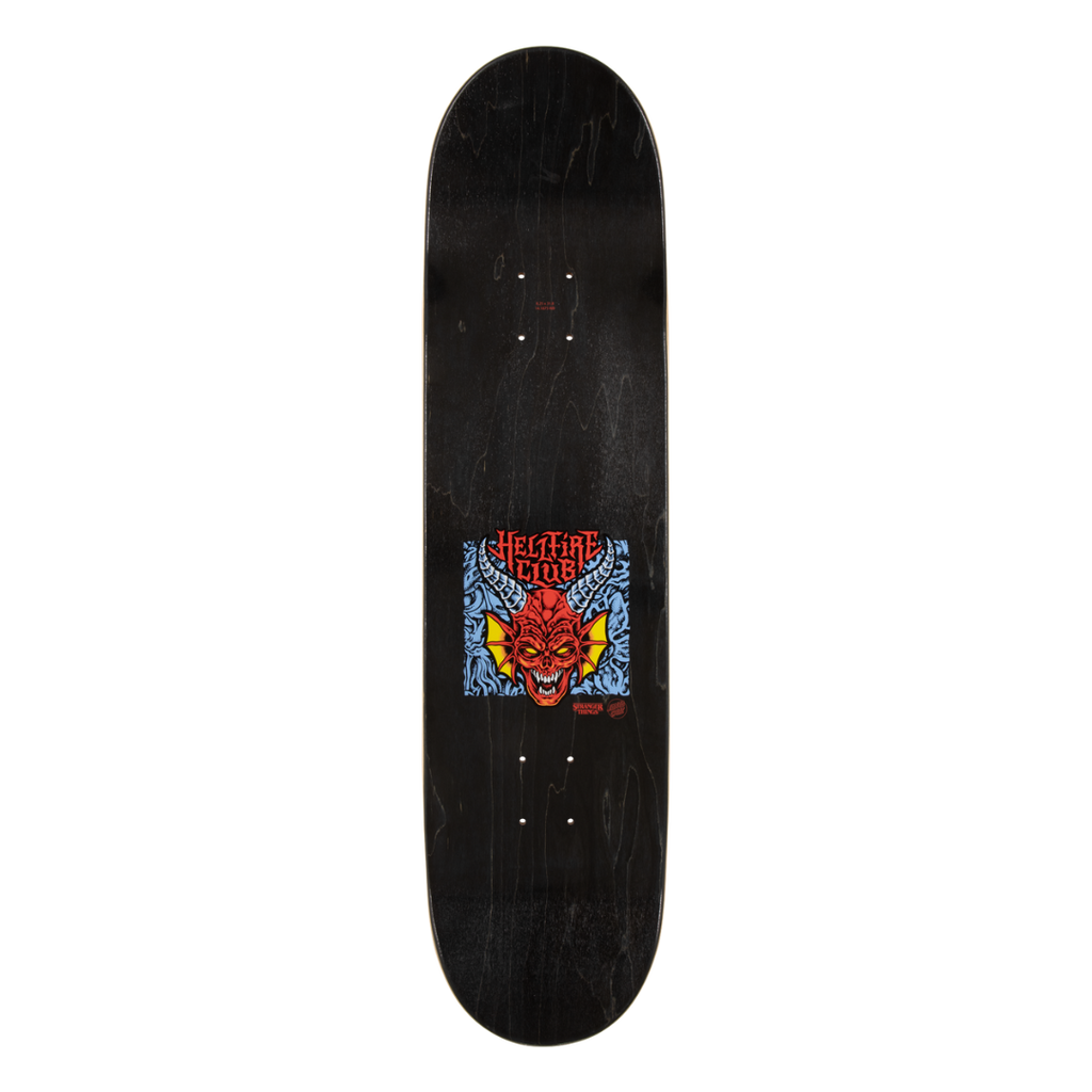 Santa Cruz x Stranger Things Hellfire Club Deck - 8.25