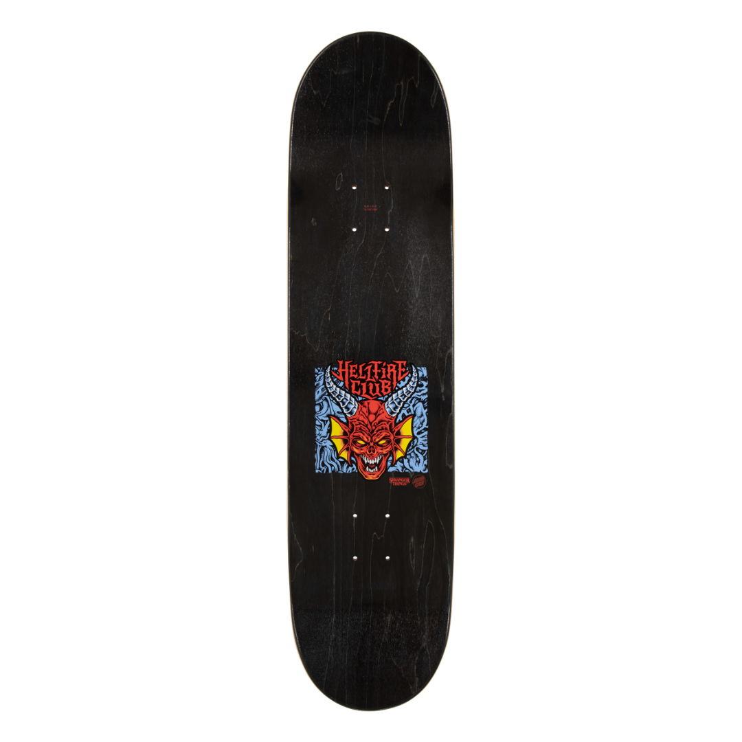 Santa Cruz x Stranger Things Hellfire Club Deck - 8.25