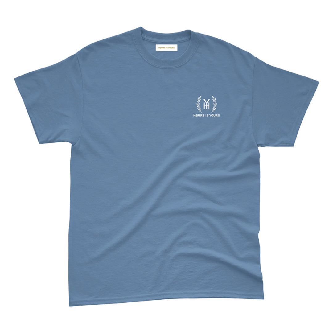 Hours Is Yours Monogram Tee (Modern Blue)
