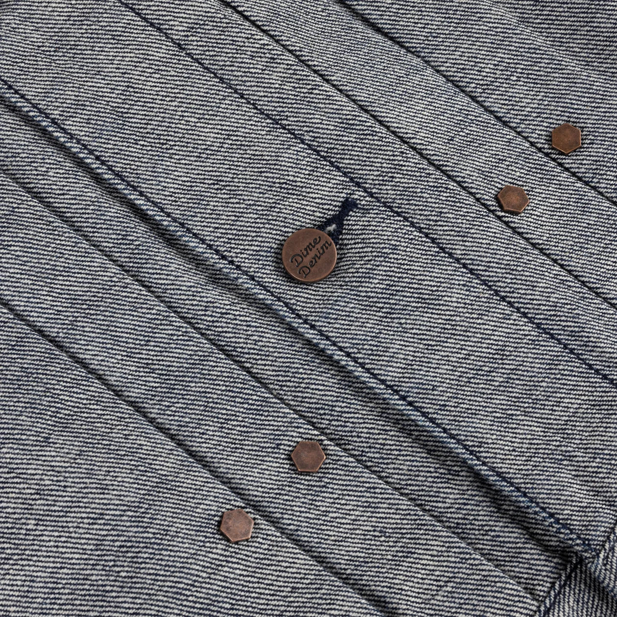 Pleated Denim Jacket