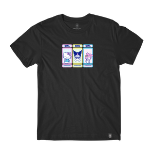 Girl x Hello Kitty Rainbow Triple Tee