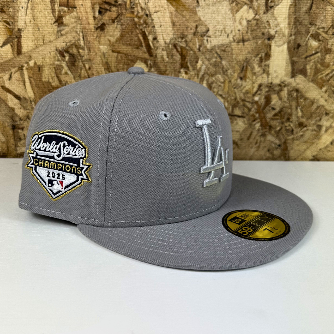 New Era 5950 Fitted Dodgers WS25 Hat - Gry/Gry