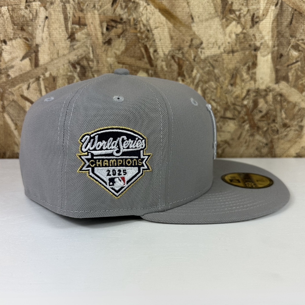New Era 5950 Fitted Dodgers WS25 Hat - Gry/Gry