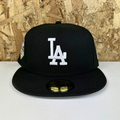 New Era 5950 Fitted Dodgers WS25 Hat - Blk/Wht