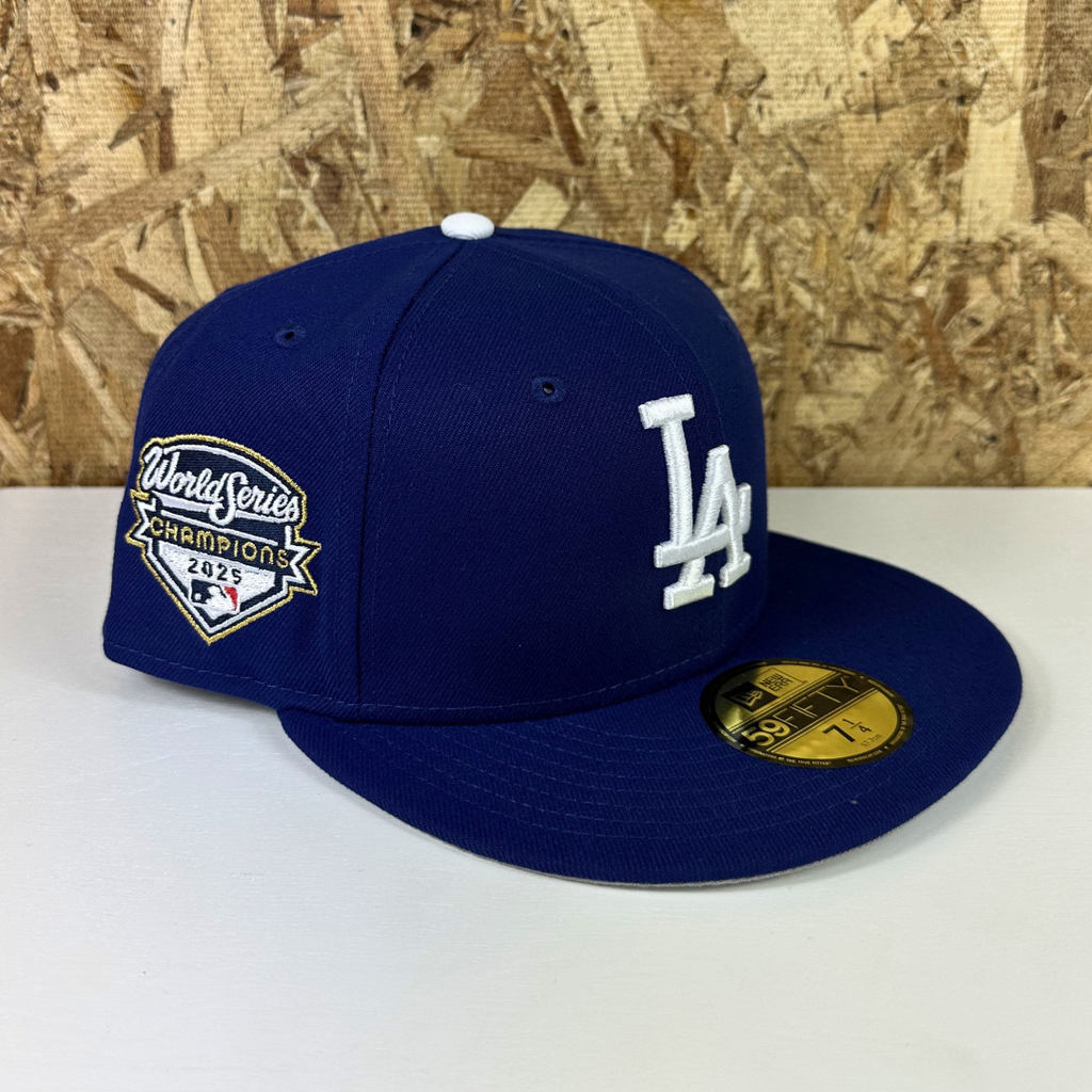 New Era 5950 Fitted Dodgers WS25 Hat - Blu/Wht