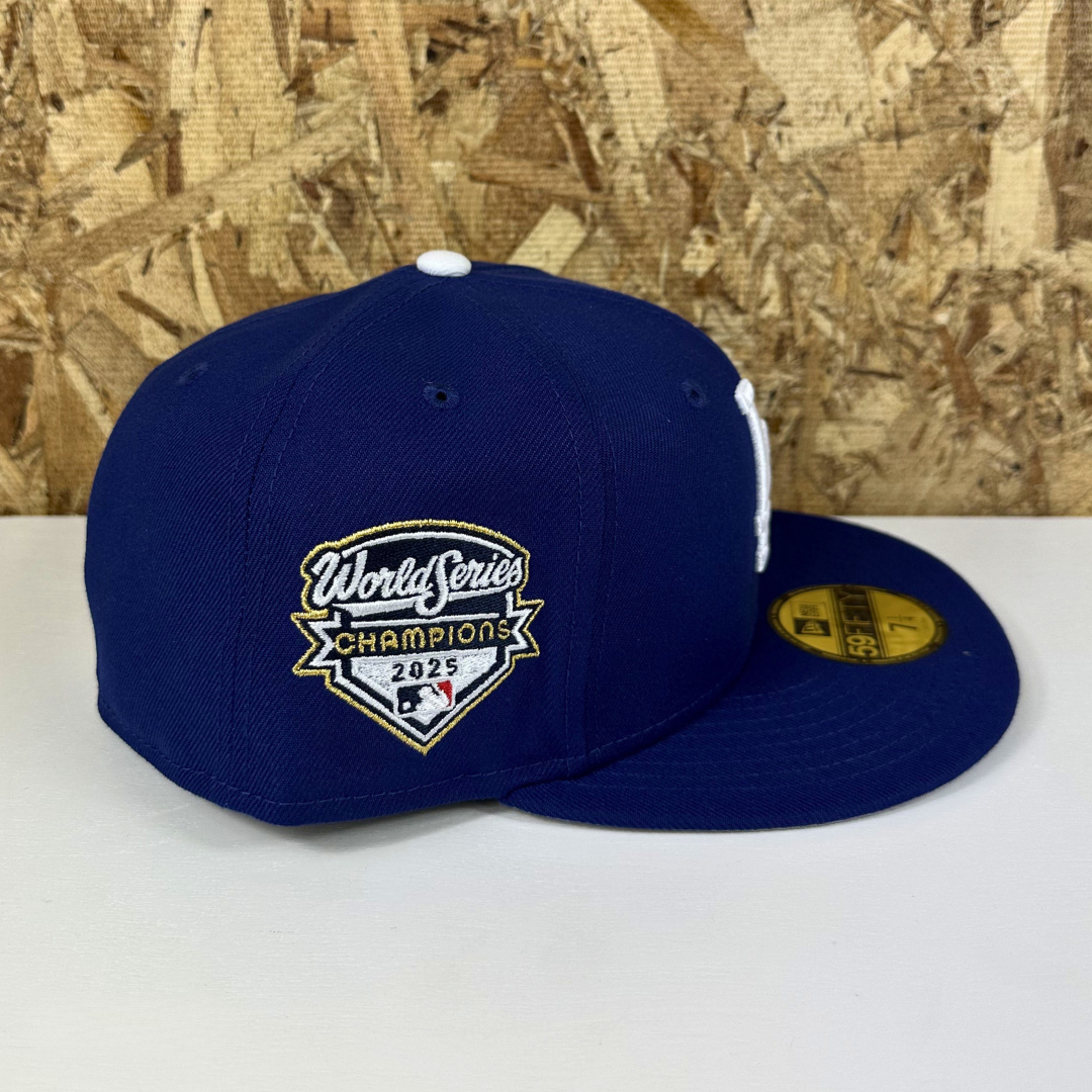 New Era 5950 Fitted Dodgers WS25 Hat - Blu/Wht