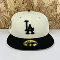 New Era 5950 Fitted Dodgers WS25 Hat - Chrm/Blk