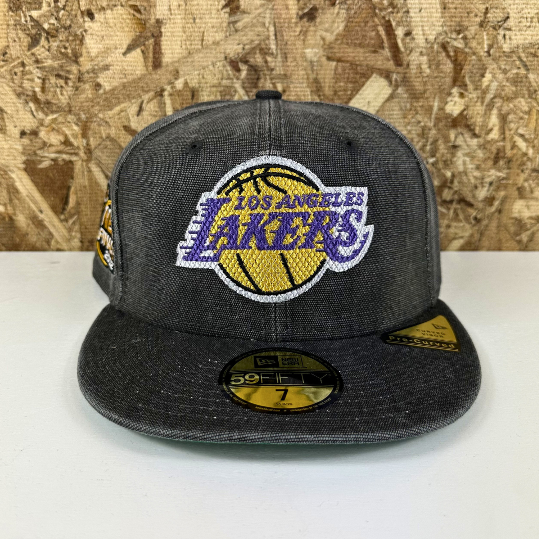 New Era "59Fifty" LA Lakers Washed Canvas Fitted Hat