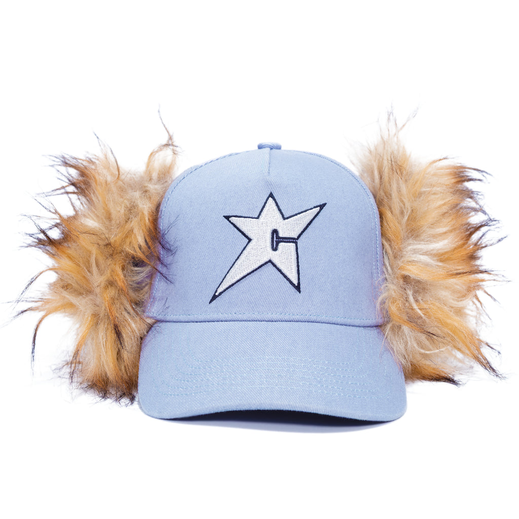 Carpet C-Star Fur Hat - Light Denim