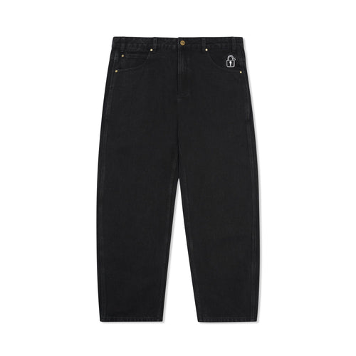 Butter Lock Baggy Denim Jeans - Flat Black