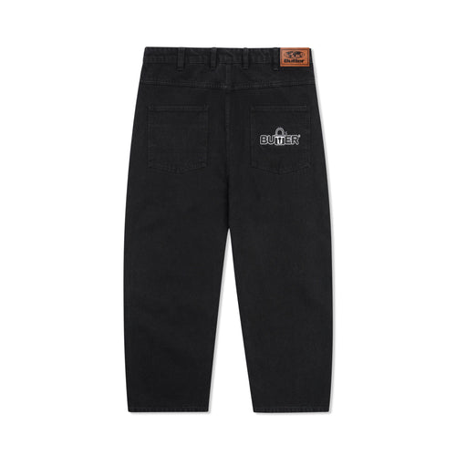 Butter Lock Baggy Denim Jeans - Flat Black