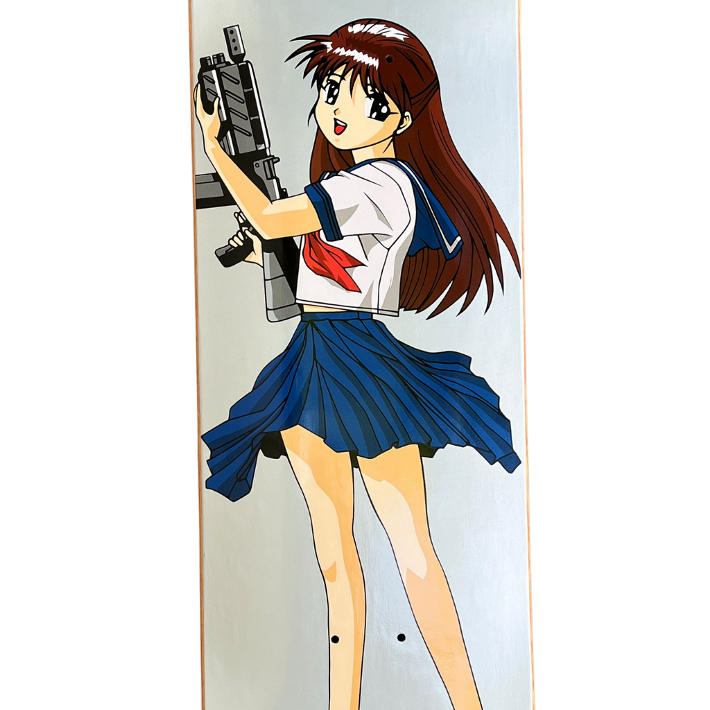 Hook-Ups Machine Gun Girl Deck - 8.25