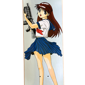 Hook-Ups Machine Gun Girl Deck - 8.25