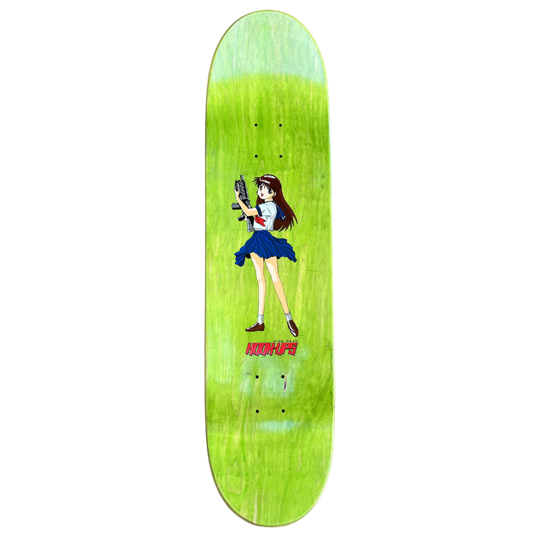 Hook-Ups Machine Gun Girl Deck - 8.25