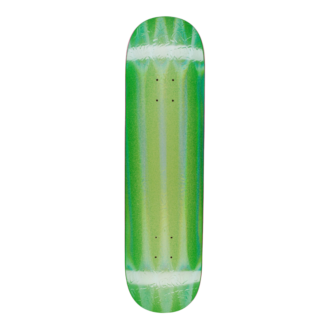 Neon Green Stamp FA Logo Embossed Deck - Shape 1 - 8.5