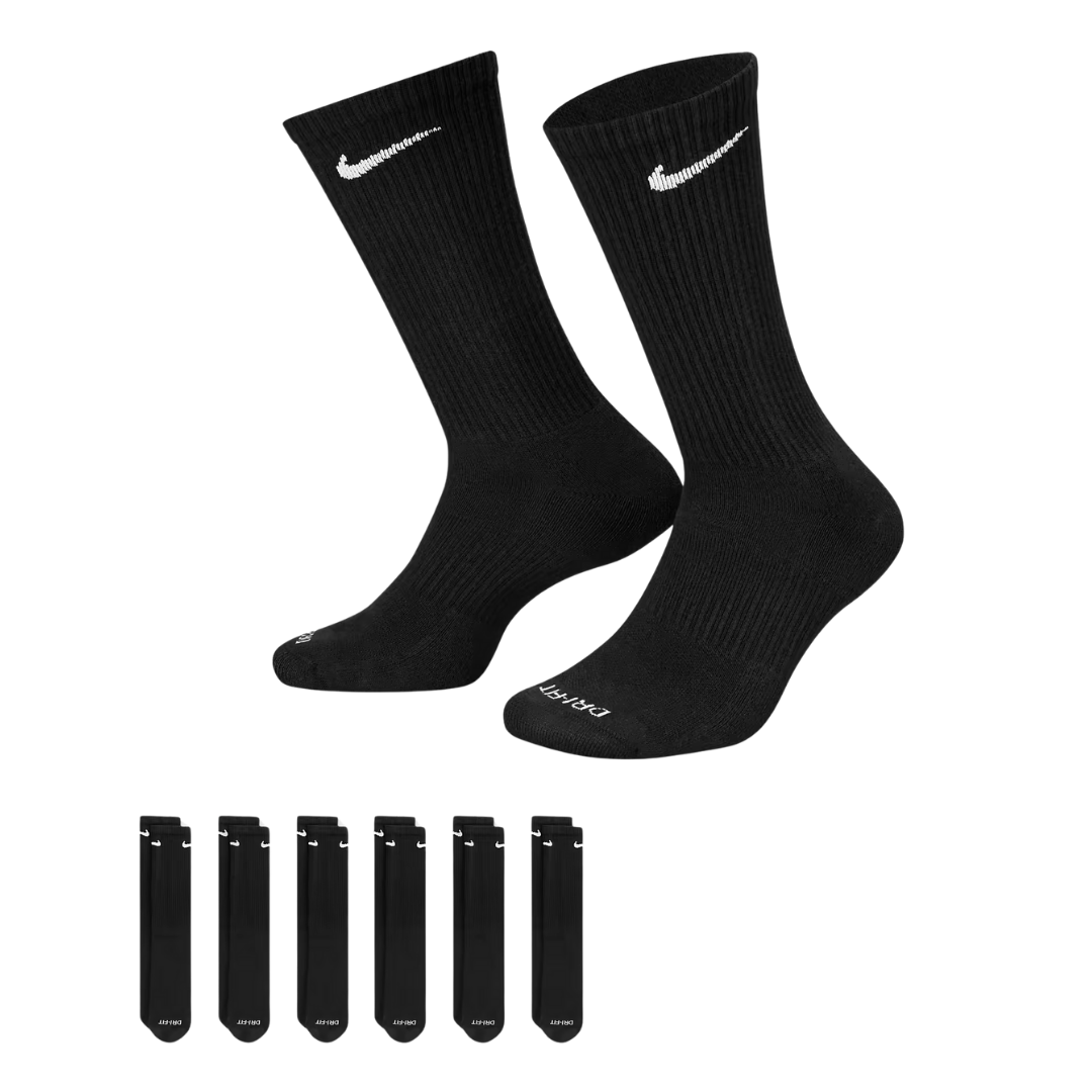 Nike Everyday Cushion Crew Sock (6 Pack)