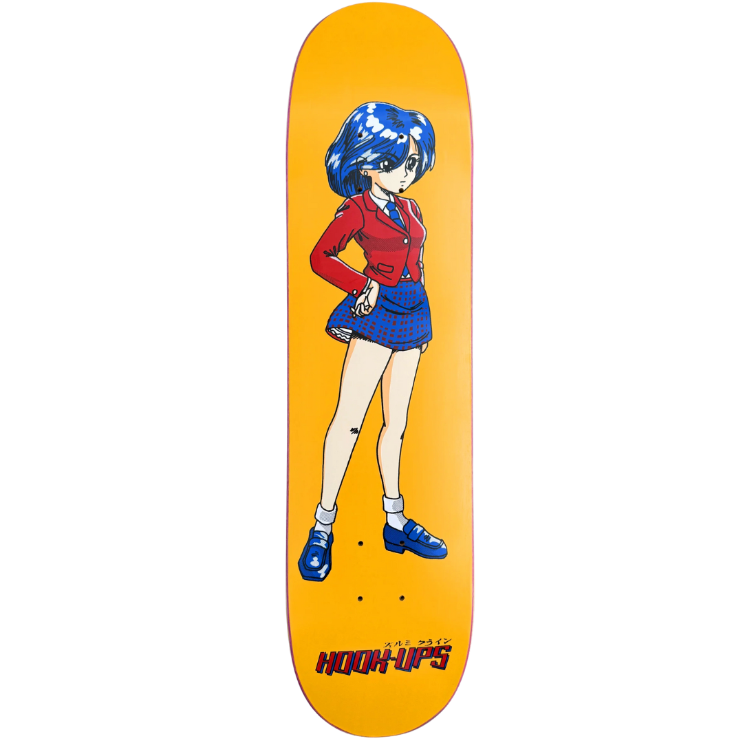 Hook-Ups 30th Anniversary OG School Girl HANDSCREENED Deck - 7.5