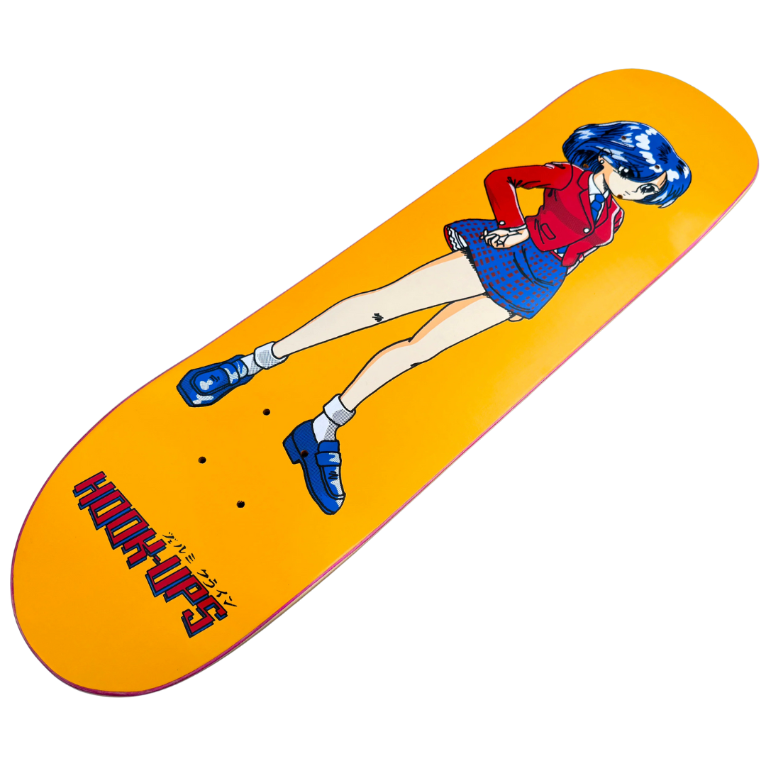 Hook-Ups 30th Anniversary OG School Girl HANDSCREENED Deck - 7.5