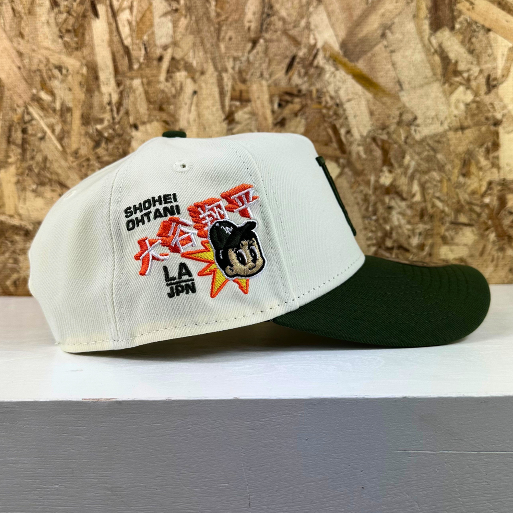9Forty Dodgers Shohei Snapback - Chrome/Green