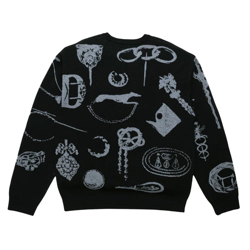Pass~Port Trinkets Knit Sweater (Black) | Pharmacy Boardshop