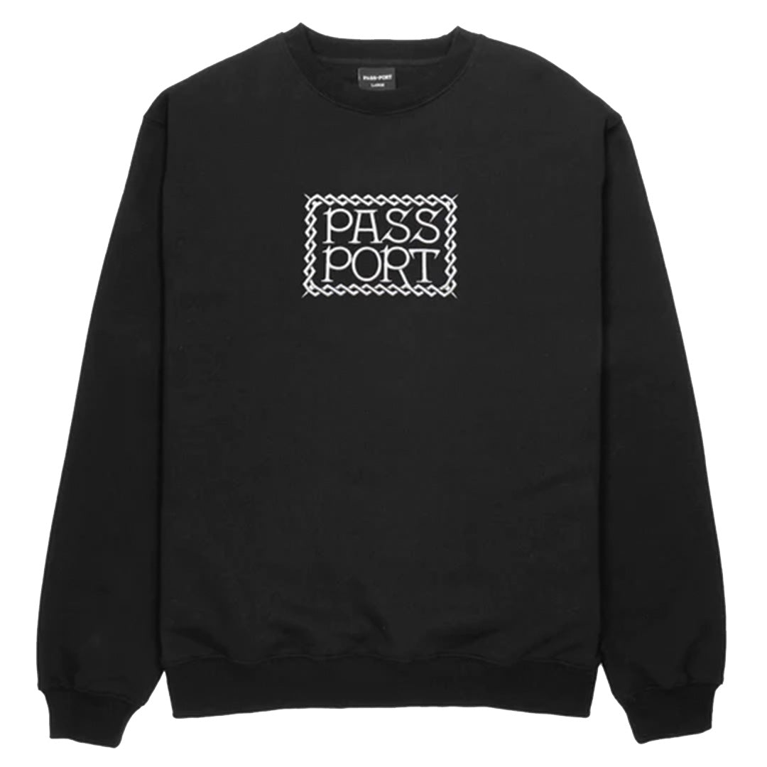 トップス PASSPORT INVASIVE EMBROIDERED SWEATER Pass~Port Invasive Embroidered Sweater (Black) | Pharmacy