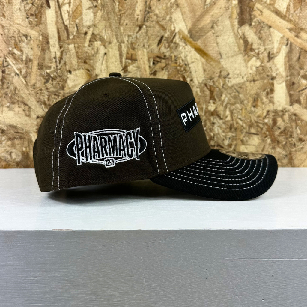 Punch Label New Era 9Forty Snapback Hat - Walnut/Black