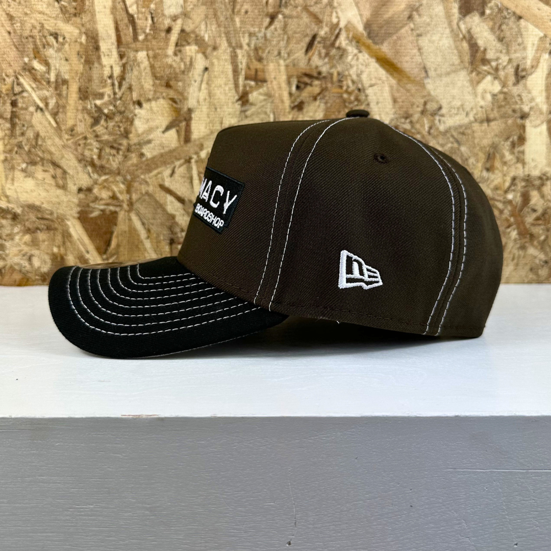 Punch Label New Era 9Forty Snapback Hat - Walnut/Black