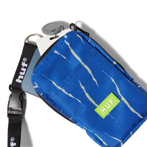 HUF Recon Striped Lanyard Pouch (Blue)