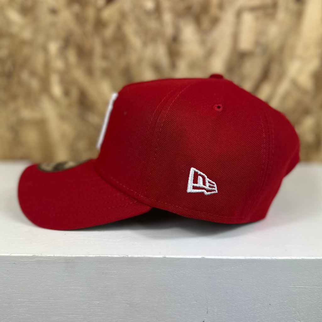 New Era A Frame 9Forty Upside Down Dodgers 40th Anniversary Red