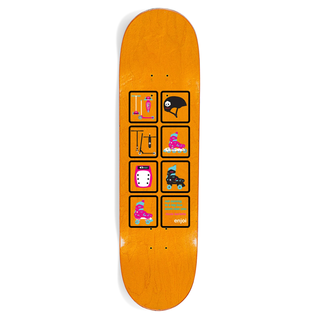 Enjoi Big Box Roller Skates R7 Orange Deck - 8.5