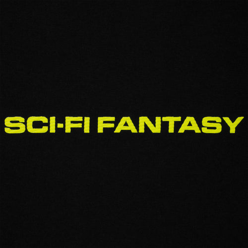 Sci-Fi Fantasy Textured Logo Tee (Black)