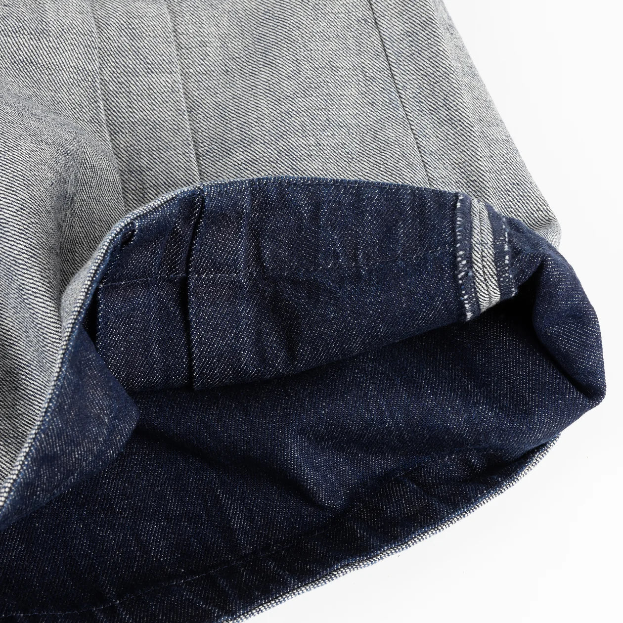 Pleated Denim Shorts