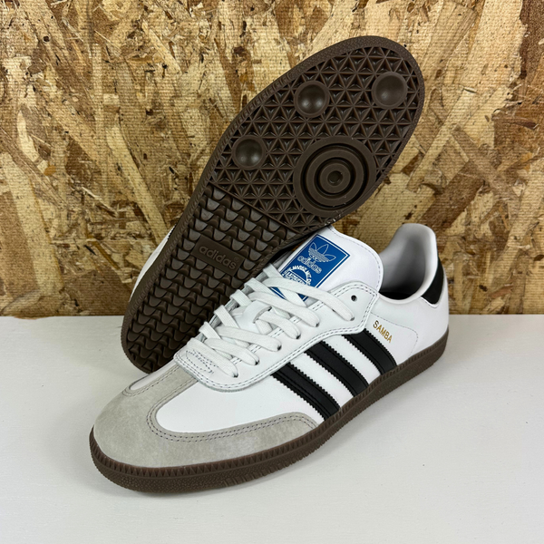 Adidas Samba ADV White/Black/Gum – Pharmacy Boardshop