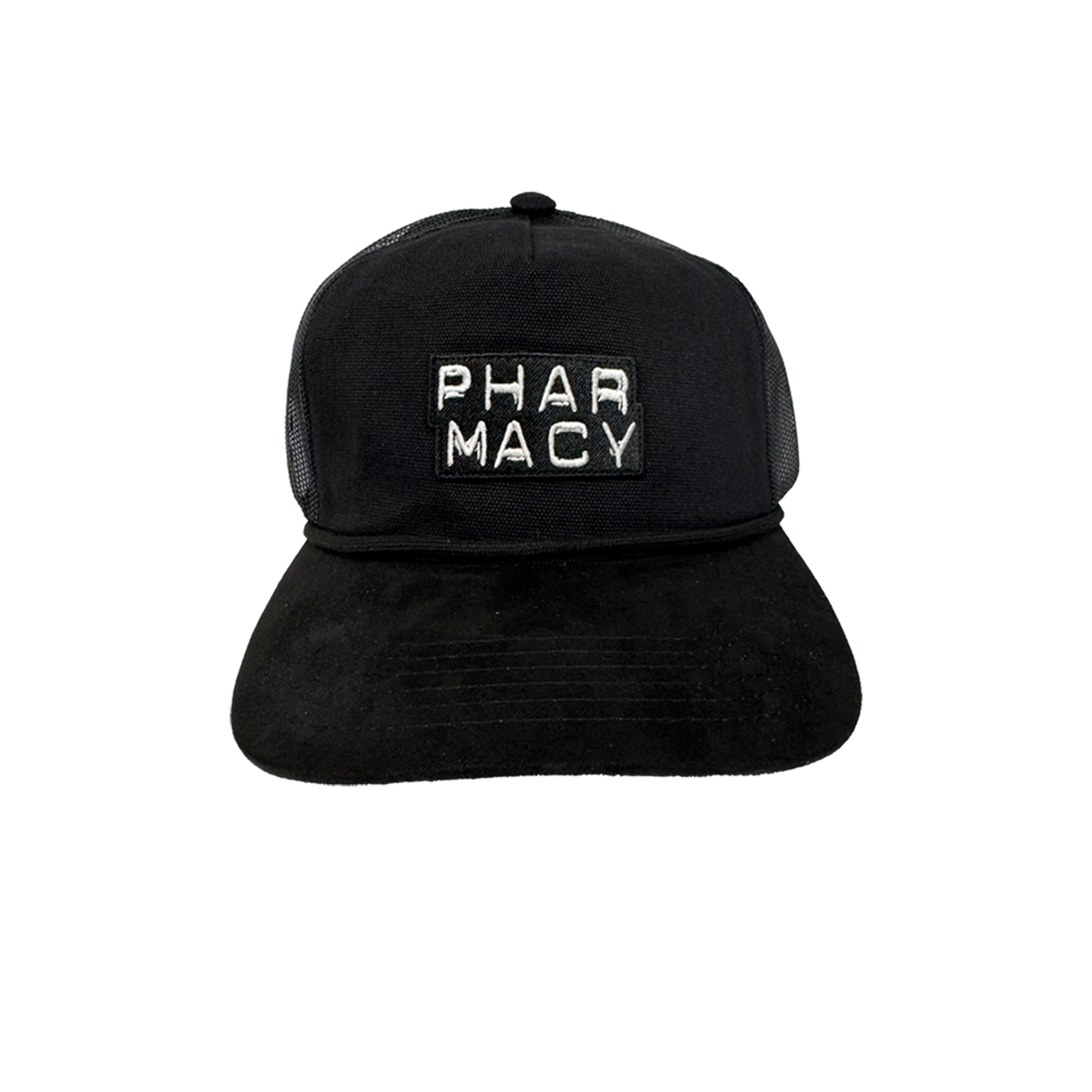 Pharmacy Mini Stacked Suede Trucker
