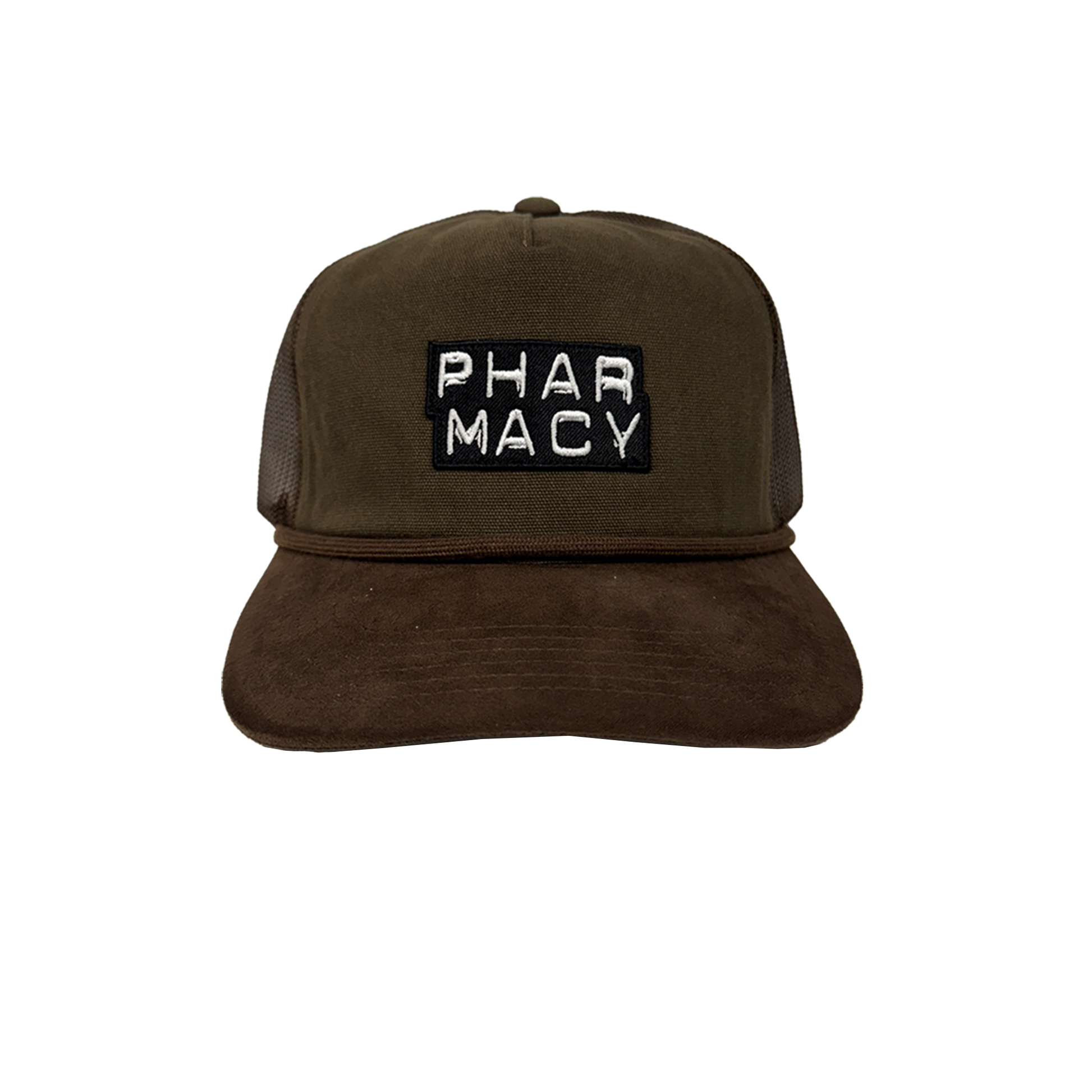 Pharmacy Mini Stacked Suede Trucker
