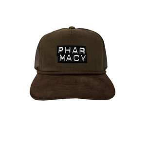 Pharmacy Mini Stacked Suede Trucker