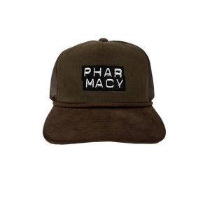 Pharmacy Mini Stacked Suede Trucker