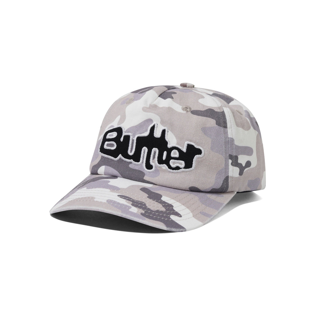 Stretch 5 Panel Cap - Washed Snow Camo