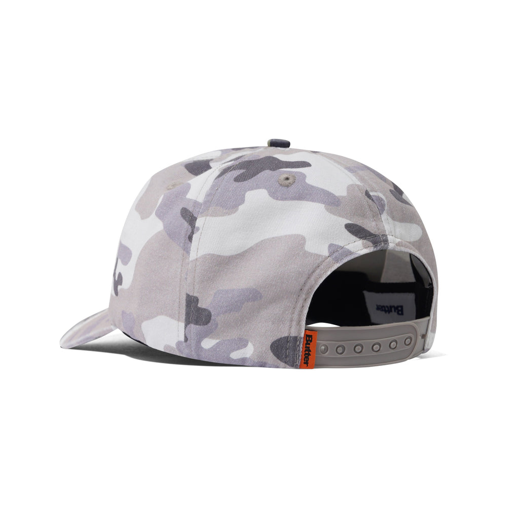 Stretch 5 Panel Cap - Washed Snow Camo