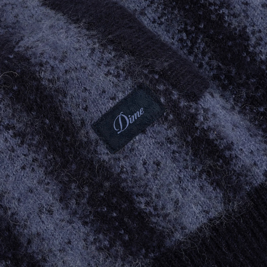 Mohair Striped Zip Hoodie