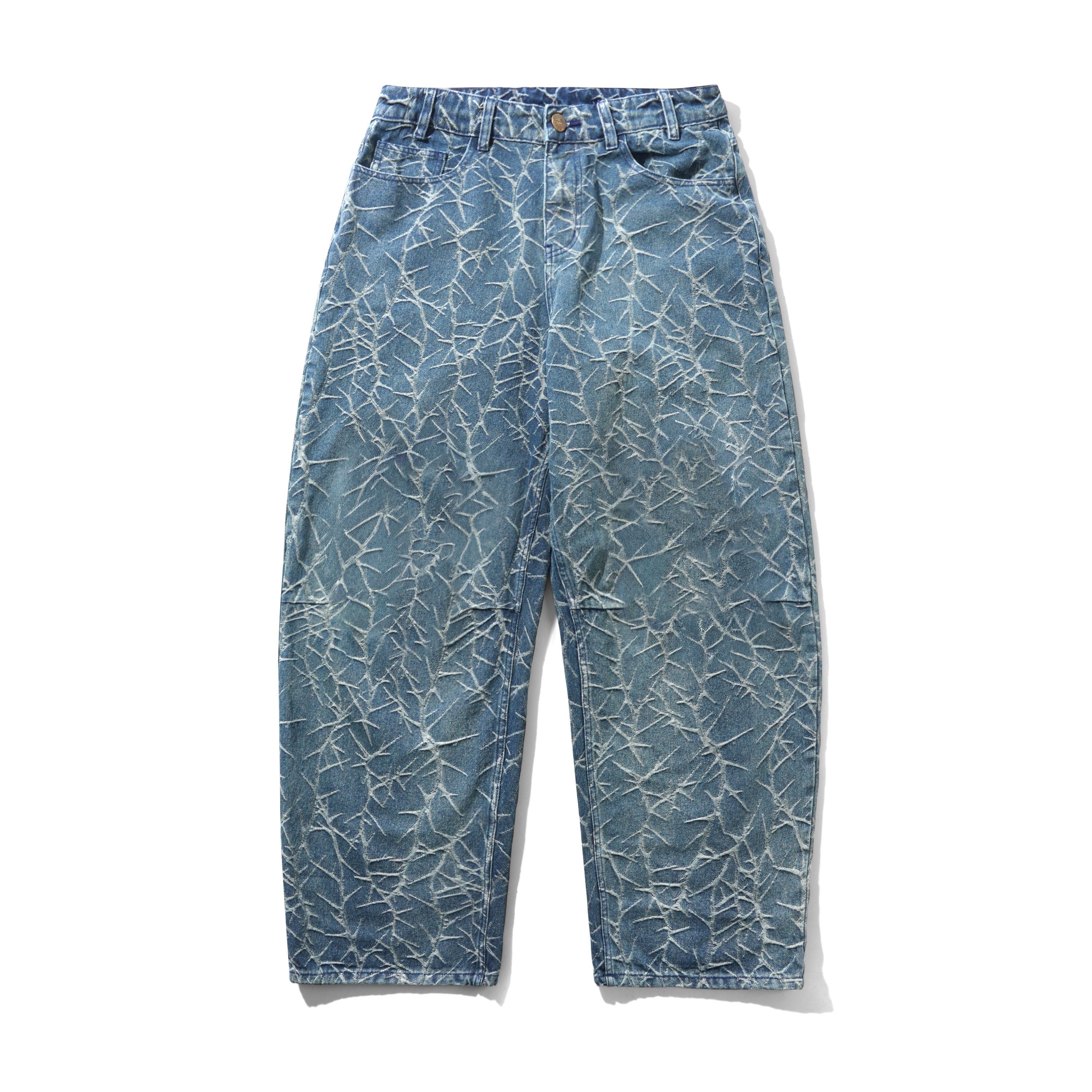 Thorn Camo Wide Cut Denim Jeans