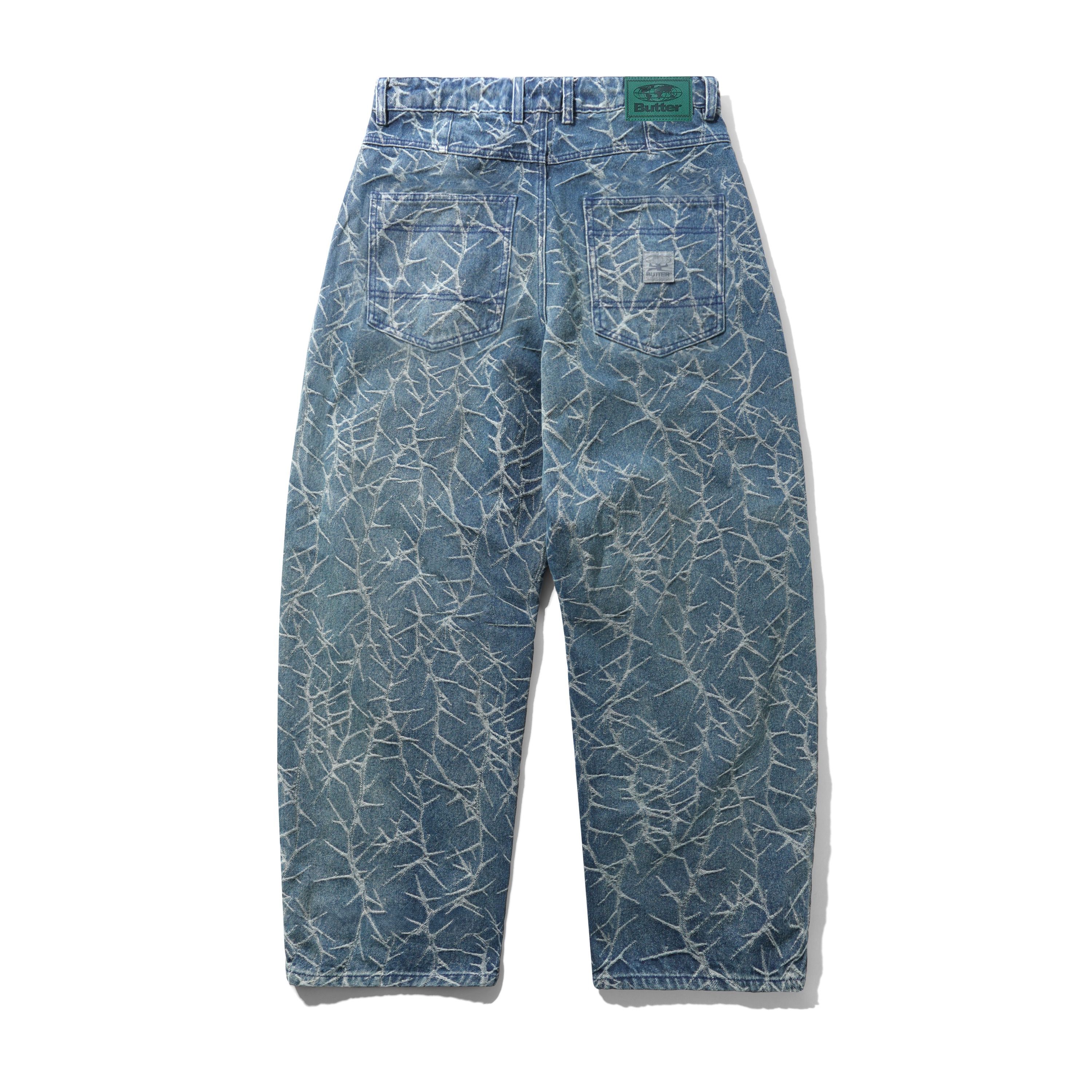 Thorn Camo Wide Cut Denim Jeans