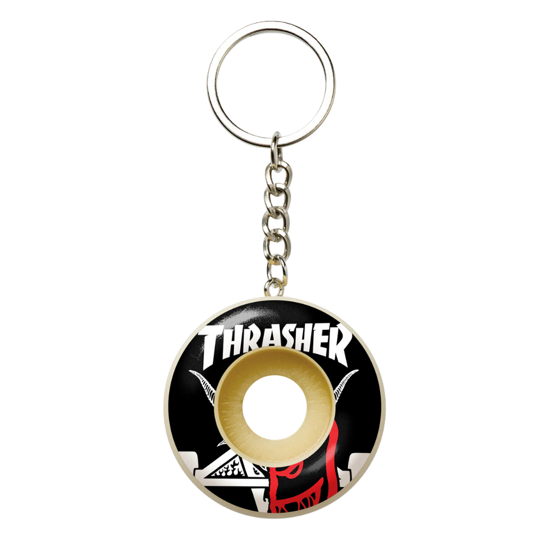 Spitfire X Thrasher Wheel Keychain