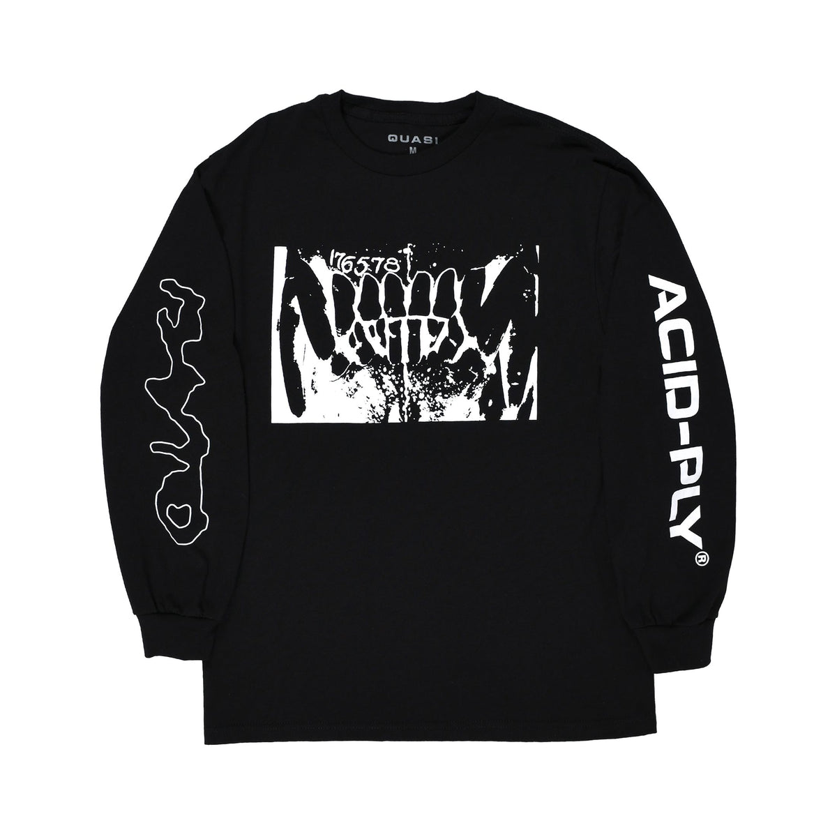 Quasi Rephlex Long Sleeve Tee (Black)