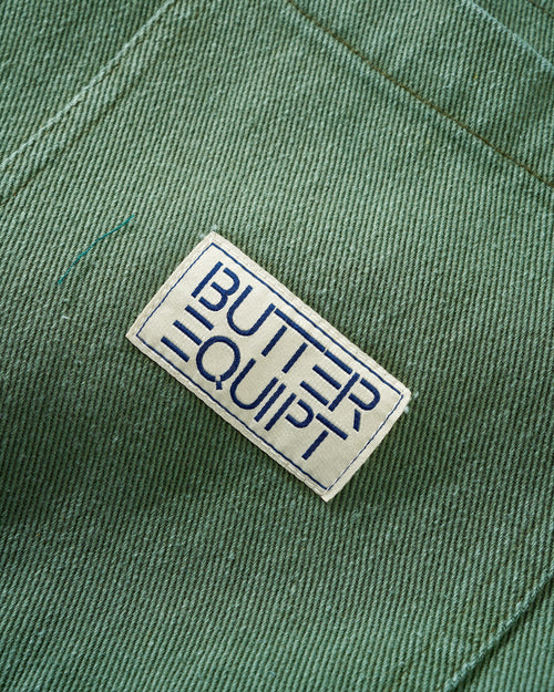 Butter Washed Zip Up Jacket (Pine)