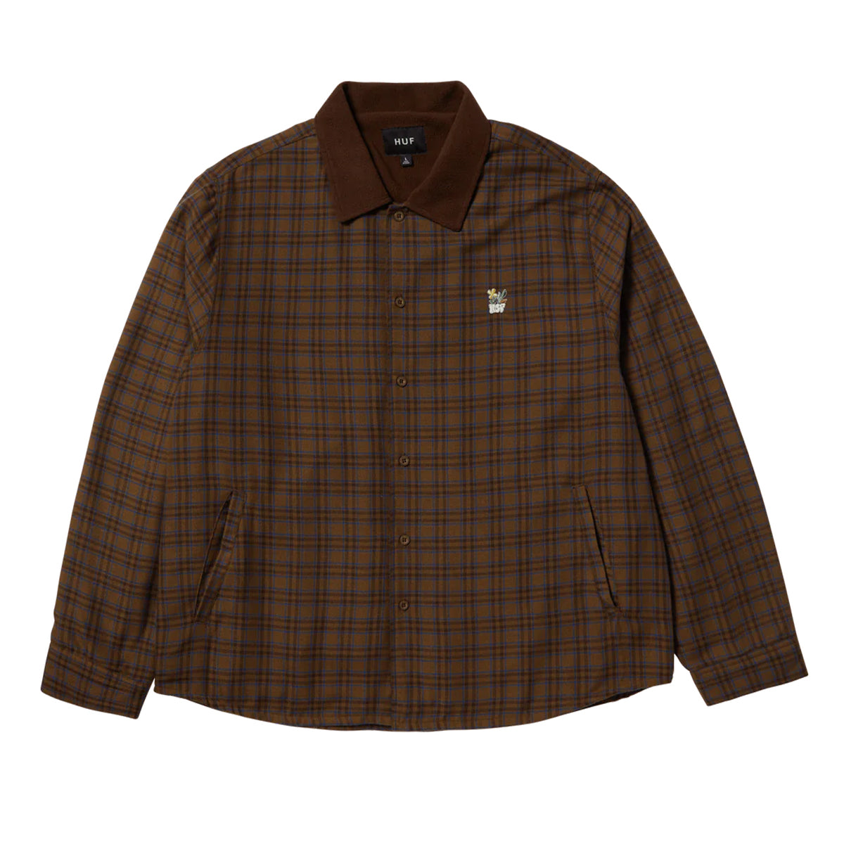 HUF Weston Fleece Lined Shacket (Espresso)